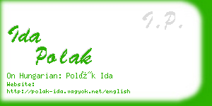 ida polak business card